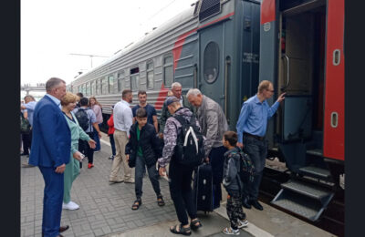 Дети из Луганской народной республики прибыли на отдых в Новосибирскую область