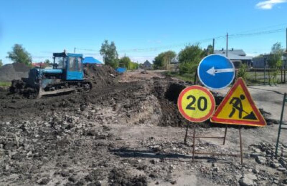 В Каргатском районе продолжается ремонт дорог