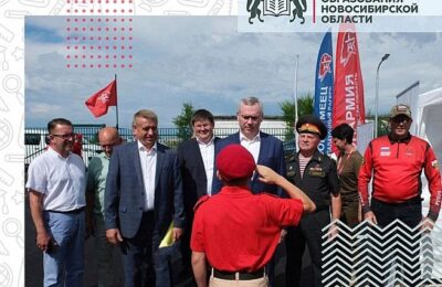 Губернатор Новосибирской области посетил палаточный лагерь «Юнармеец»