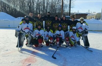 В Каргатском районе прошёл матч по хоккею