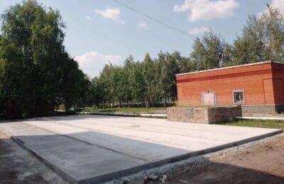 На территории третьей Каргатской школы идёт строительство площадки ГТО